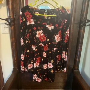 Torrid long sleeve Flower Shirt